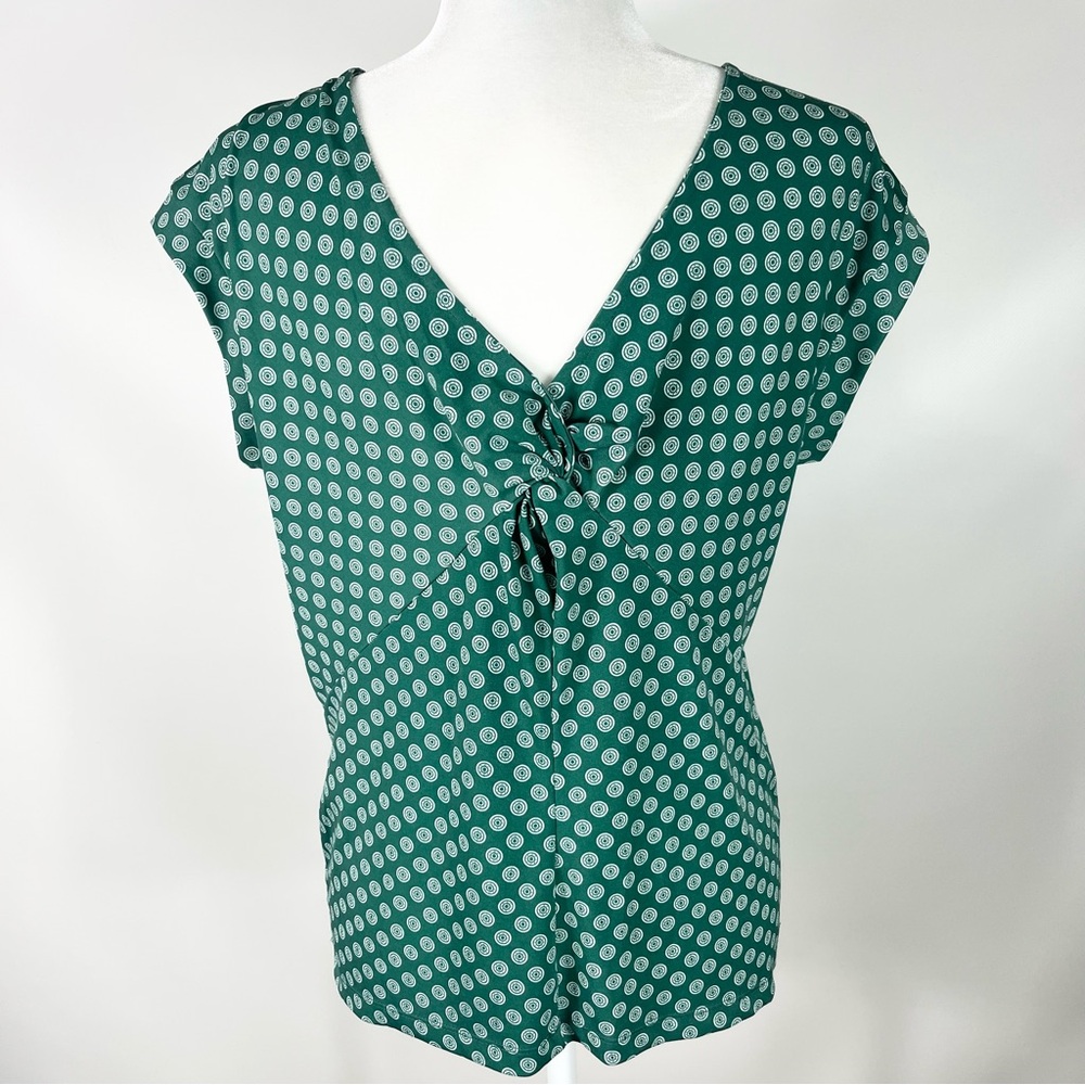 Banana Republic Geometric Polka Dot Top Size Small - Picture 2 of 7